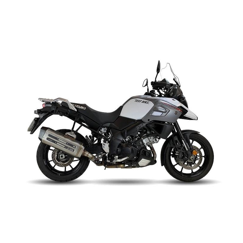 Suzuki V-Strom 1000 Abs [IXIL] - MXT silencer stainless steel / end cap black - ES8084SS