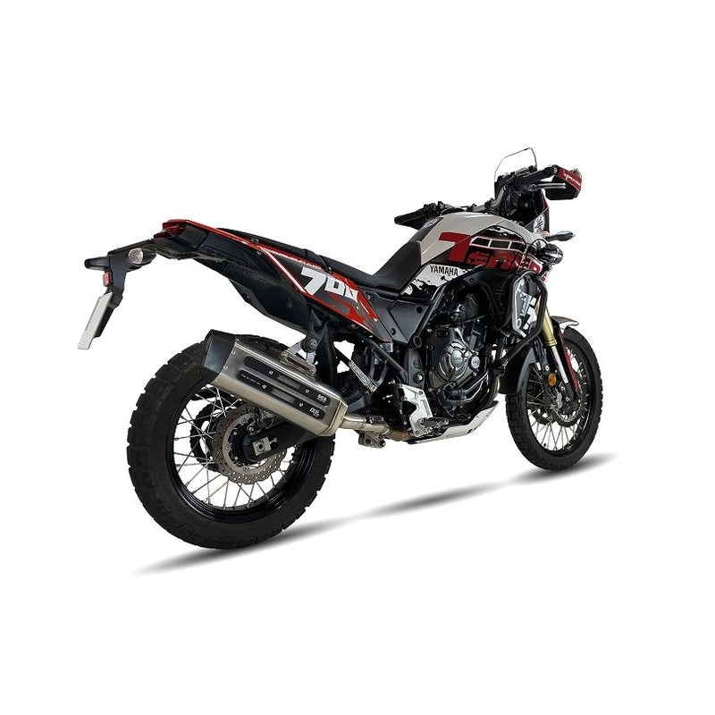 Yamaha Tenere 700 [IXIL] - MXT muffler stainless steel / end cap black - EY9067SS