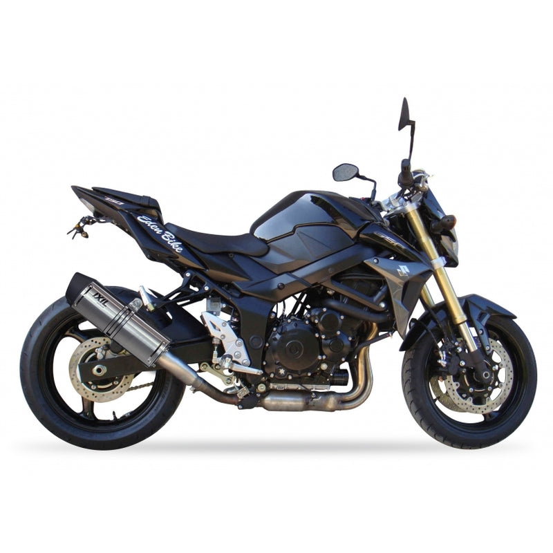 Suzuki Gsx-S 750 [IXIL] - Hexoval end pot stainless steel / end cap stainless steel black - OS8062VSE