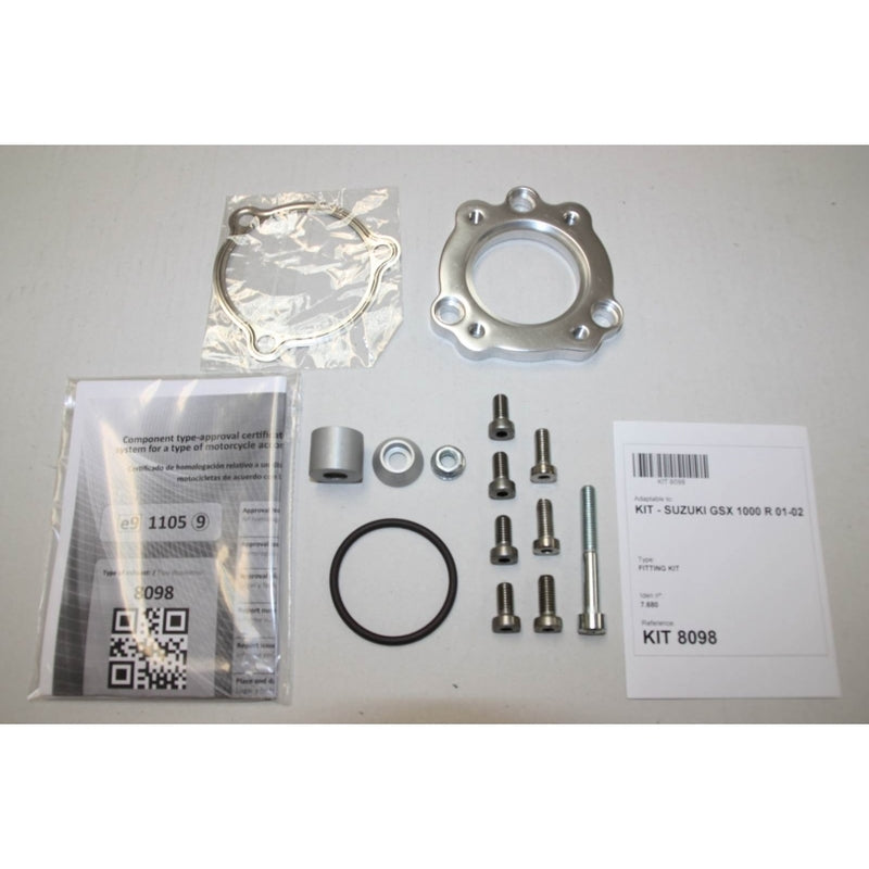 Suzuki Gsx-R 1000 [IXIL] - Hexoval end pot stainless steel / end cap stainless steel black - OS8098VSE