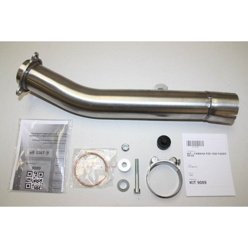Yamaha Fzs 1000 [IXIL] - Hexoval muffler stainless steel / end cap stainless steel black - OY9089VSE