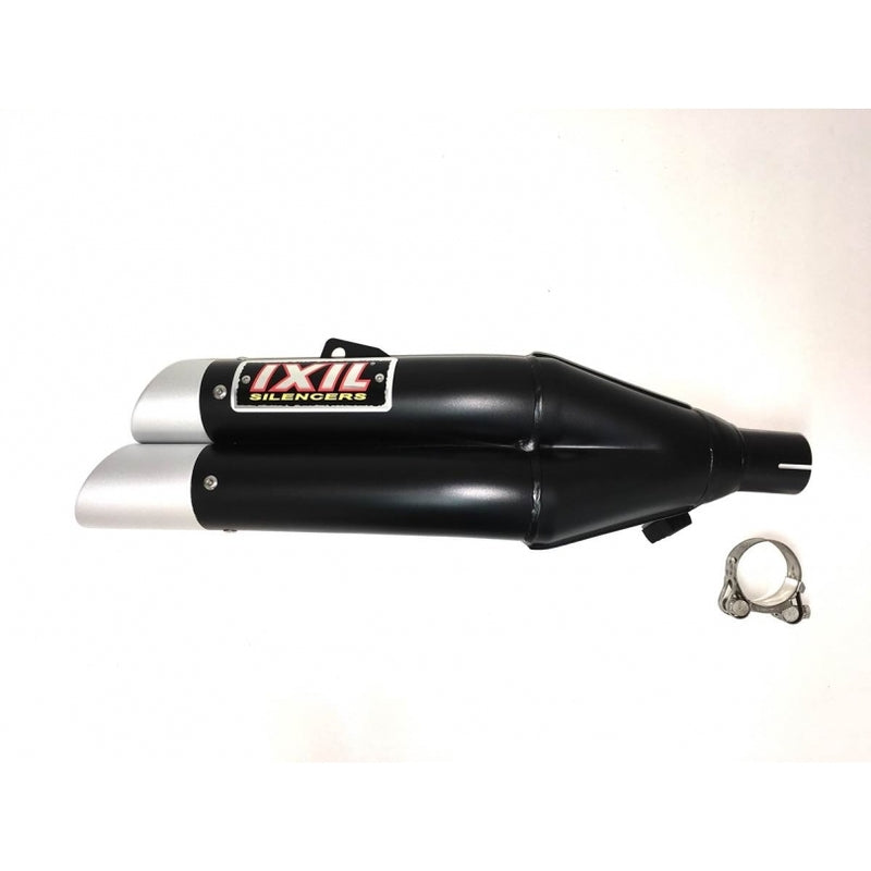 Honda Nc 750 X Dct [IXIL] - Hyperlow silencer stainless steel black / end cap aluminum - XH6362XB