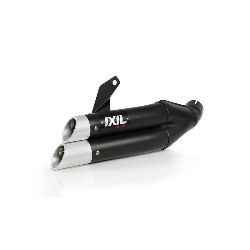 Kawasaki Kle 650 [IXIL] - Hyperlow silencer stainless steel black / end cap aluminum - XK7351XB