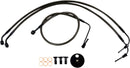 harley davidson fxdrs 114 [LA CHOPPERS] – Midnight Braided Brake Line Kit-2