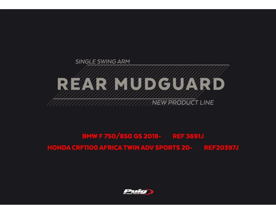 BMW F 750 GS [2024] – Single Swingarm Fender – Matt Black