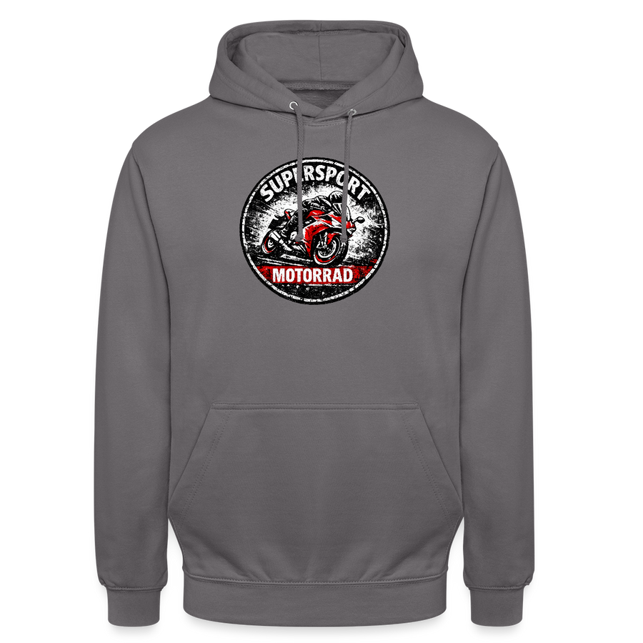 Ducati supersport [Hoodie] - Grunge Badge - Chest Print