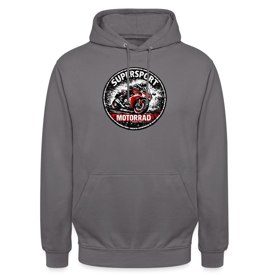 Ducati supersport [Hoodie] - Grunge Badge - Chest Print
