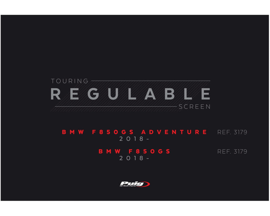 BMW F 750 GS [2024] – Adjustable windshield – Tinted