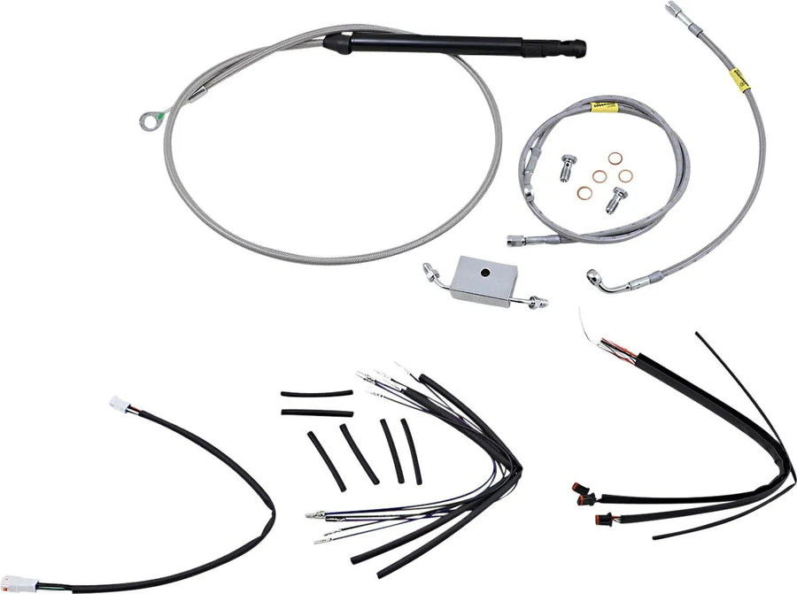 harley davidson flfb [BURLY BRAND] - Handlebar cable and brake line kit for Burly Ape handlebars