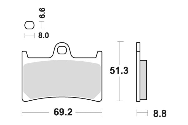 YAMAHA FZS 600 [1998-2003] - Dual Sinter brake pads