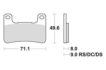 SUZUKI GSX S [2022] - Dual Sinter brake pads
