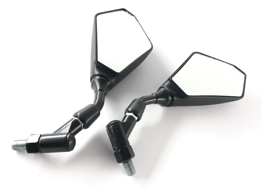Mirror rear view mirror square M10 [stock item] - Yamaha Kawasaki Suzuki