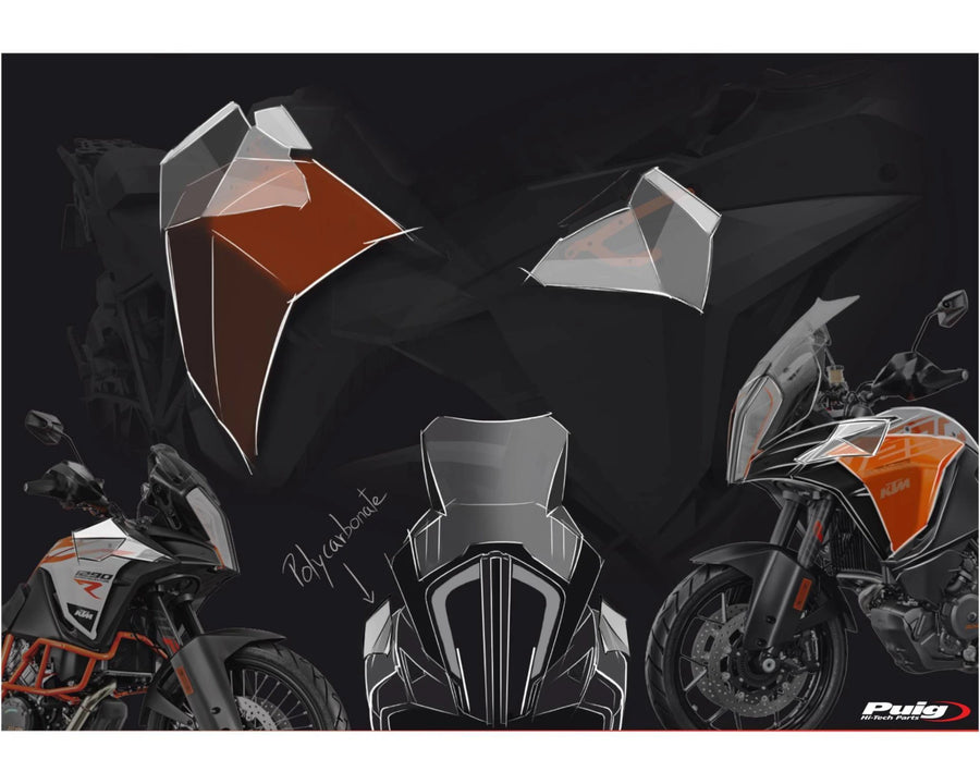 KTM 1290 SUPER ADVENTURE T [2023] – Upper Deflector – Transparent
