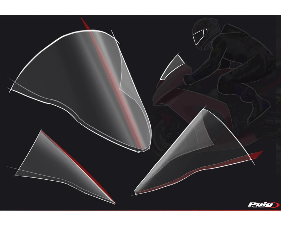 KAWASAKI ZX-10RR NINJA PERFORMANCE [2018] – R-Racer Screen – Tinted