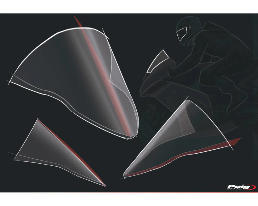 KAWASAKI ZX-10RR NINJA PERFORMANCE [2018] – R-Racer Screen – Tinted