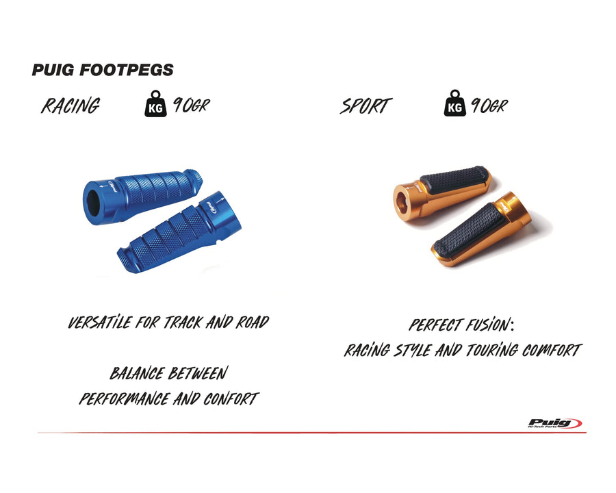 KTM RC 390 [2025] – R-Fighter footrests – silver