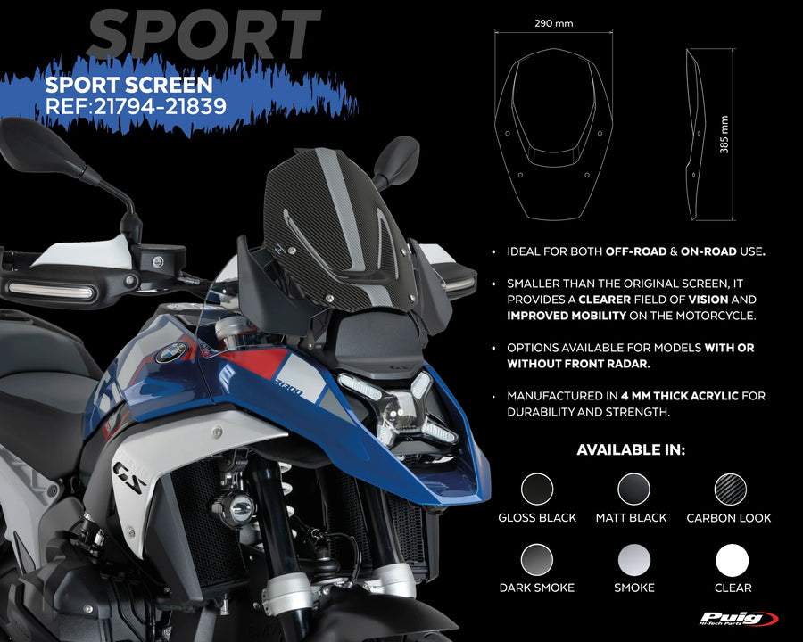 BMW R 1300 GS TROPHY [2025] – touring screen – transparent