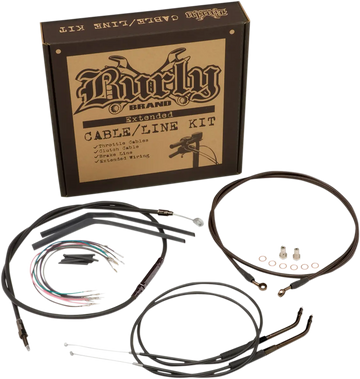 Harley Davidson Sportster 883 Iron XL [BURLY BRAND] – Jail Bar Cable Set - 0