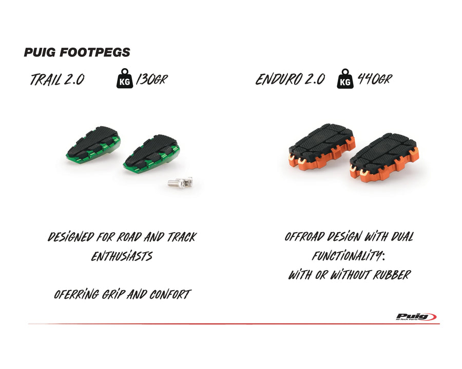 KTM RC 390 [2025] – R-Fighter footrests – silver