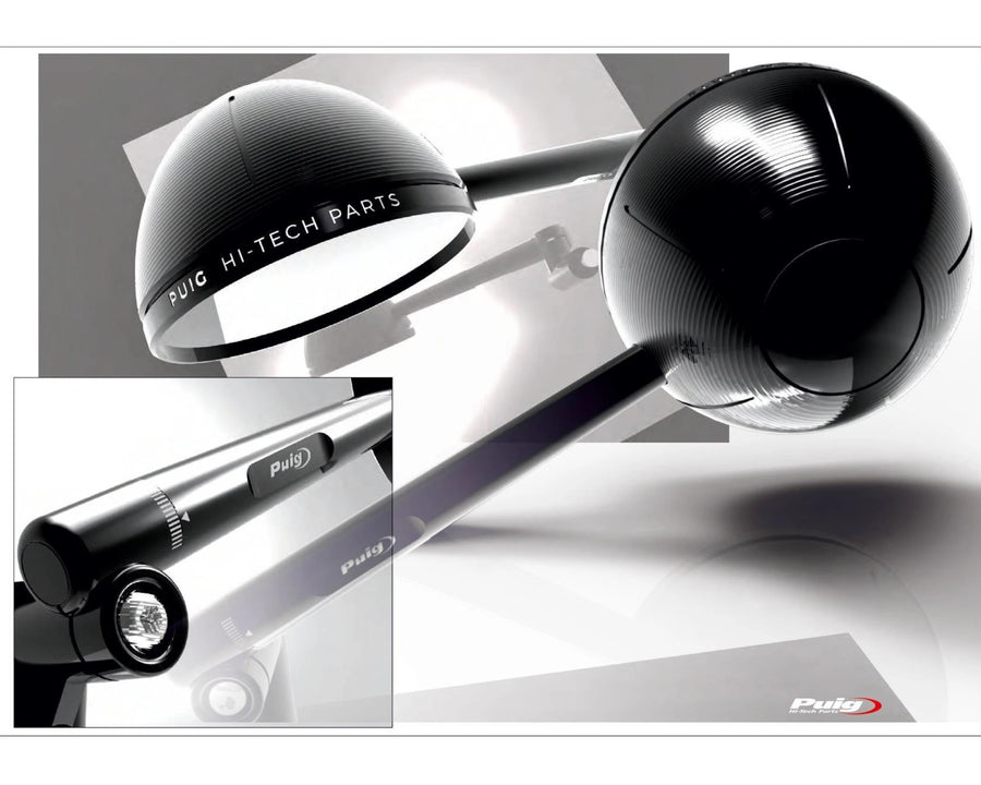 KTM 890 DUKE R [2025] – Retro rearview mirror – Anodized aluminum