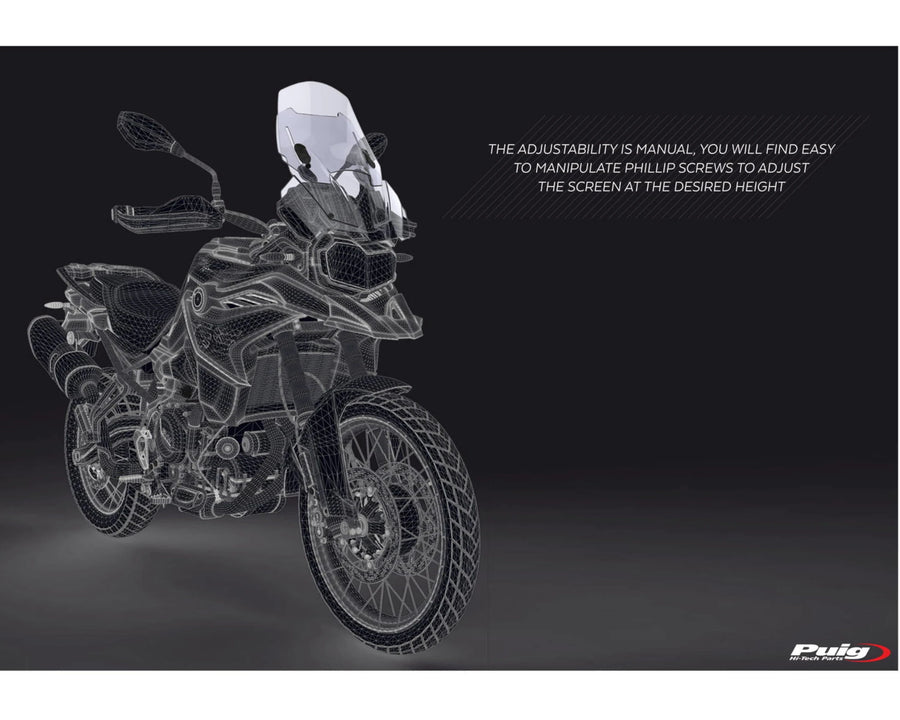 BMW F 750 GS [2024] – Adjustable windshield – Tinted