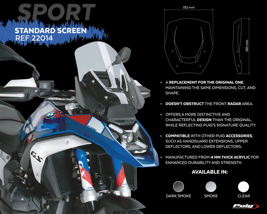 BMW R 1300 GS TROPHY [2025] – touring screen – transparent