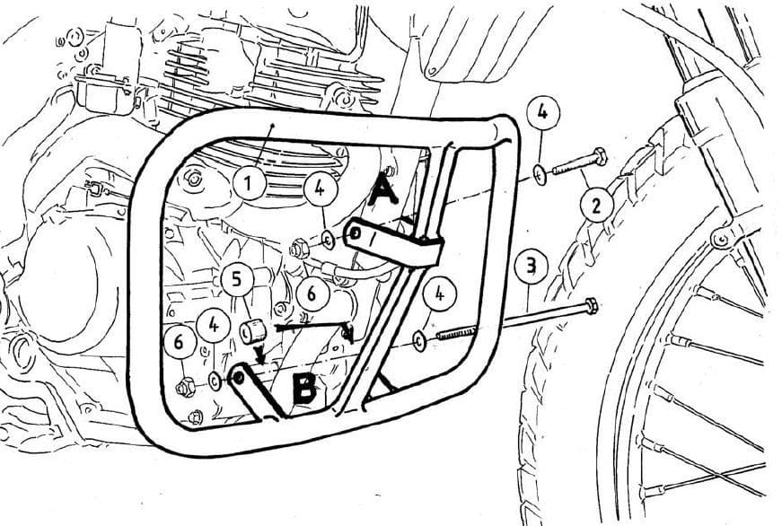 Honda XR 125 L [2002-2008] - motor protection bar