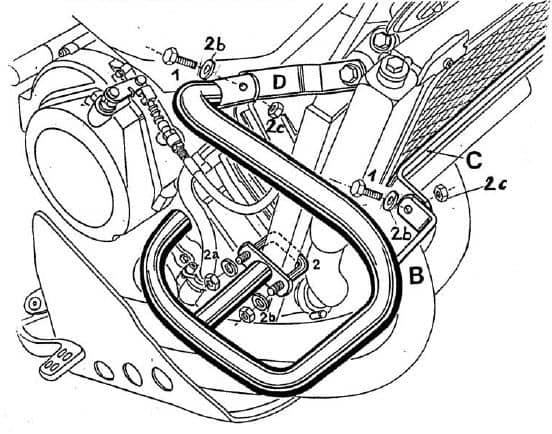 Yamaha Xtz 750 Super Ténéré [1989-1997] - Motor protection bar