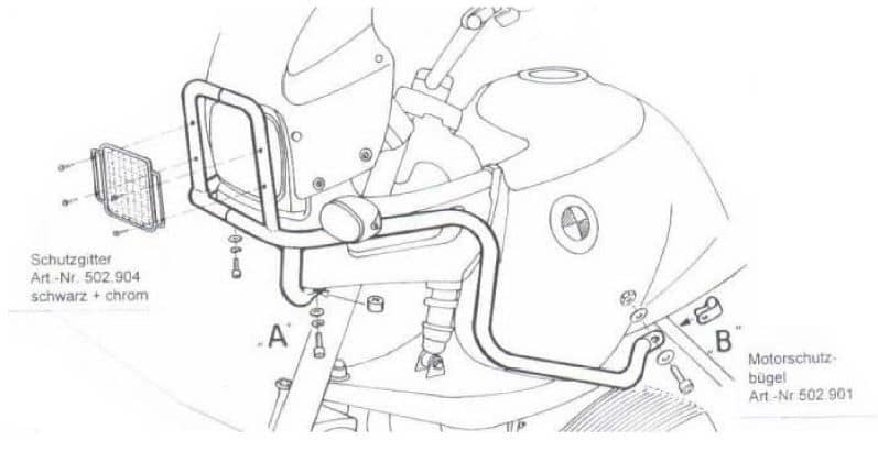 BMW R 850 GS [1994-2000] - tank protection bar