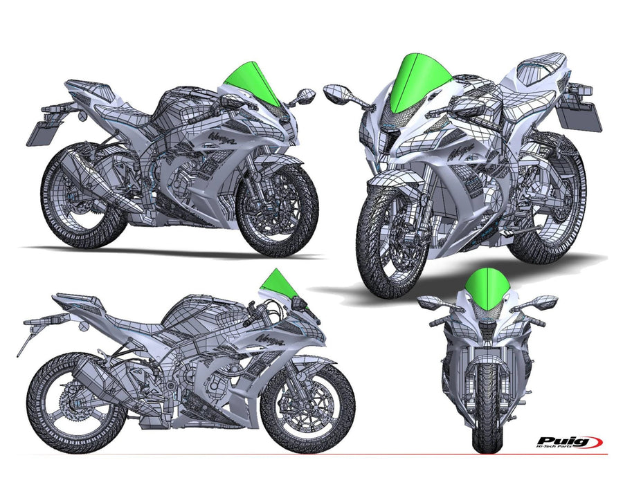 KAWASAKI ZX-10RR NINJA PERFORMANCE [2018] – R-Racer Screen – Tinted
