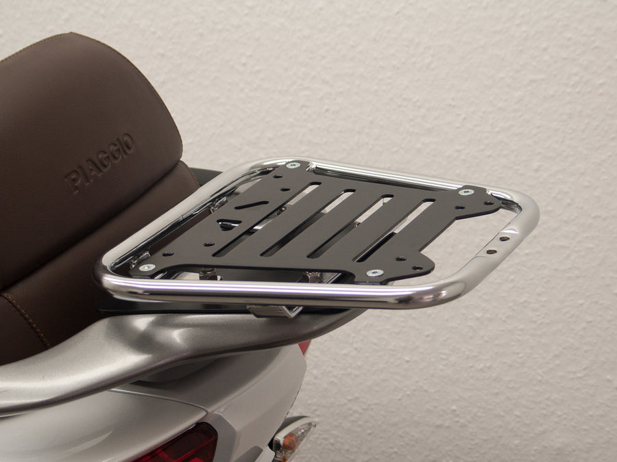 Piaggio MP3 LT 500 I.E. [2014-2016] - TopCasrärter ‘Flex’, black with chrome border