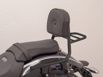 BMW R 18 (OL11) 2021- [2021] - Sissy bar made of pipe with pillow and luggage rack, black