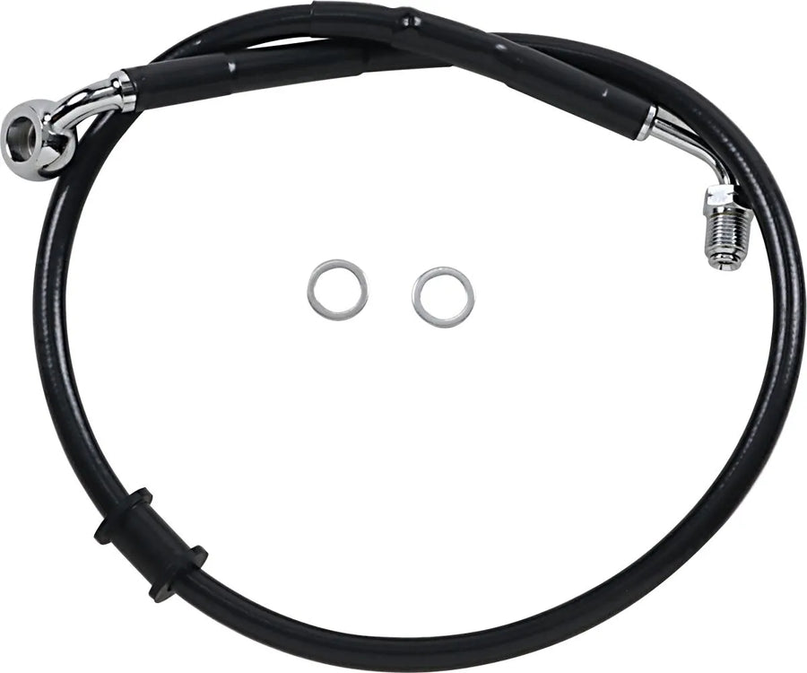 harley davidson flde [DRAG SPECIALTIES] - Extended stainless steel brake line