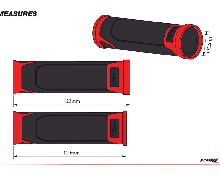 KAWASAKI Z 125 [2025] – Revving Grips – Titanium