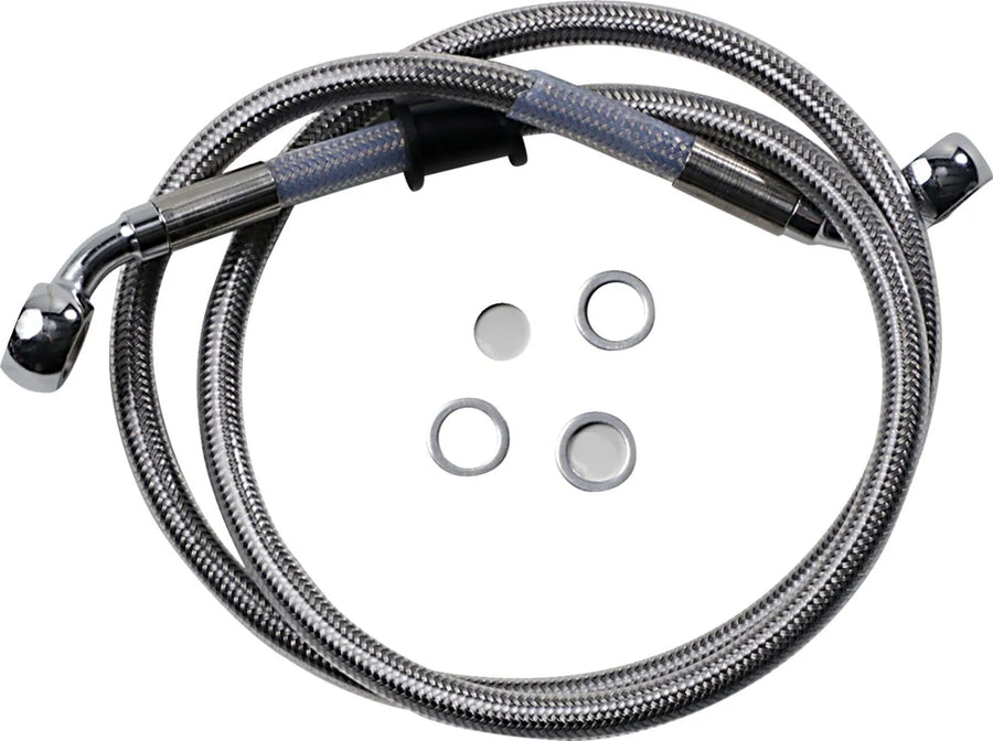 Harley Davidson Softail Street Bob FXBB [DRAG SPECIALTIES] - Stainless Steel Brake Line Kit