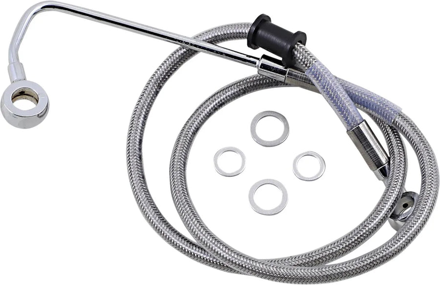 harley davidson fxsb [DRAG SPECIALTIES] - Extended stainless steel brake line