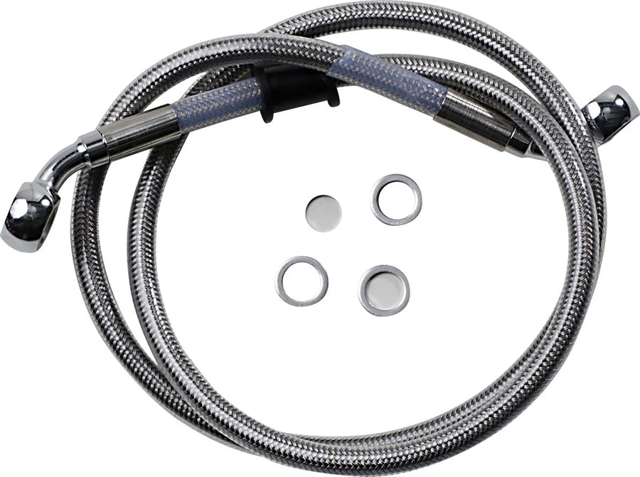 Harley Davidson Softail Street Bob FXBB [DRAG SPECIALTIES] - Stainless Steel Brake Line Kit