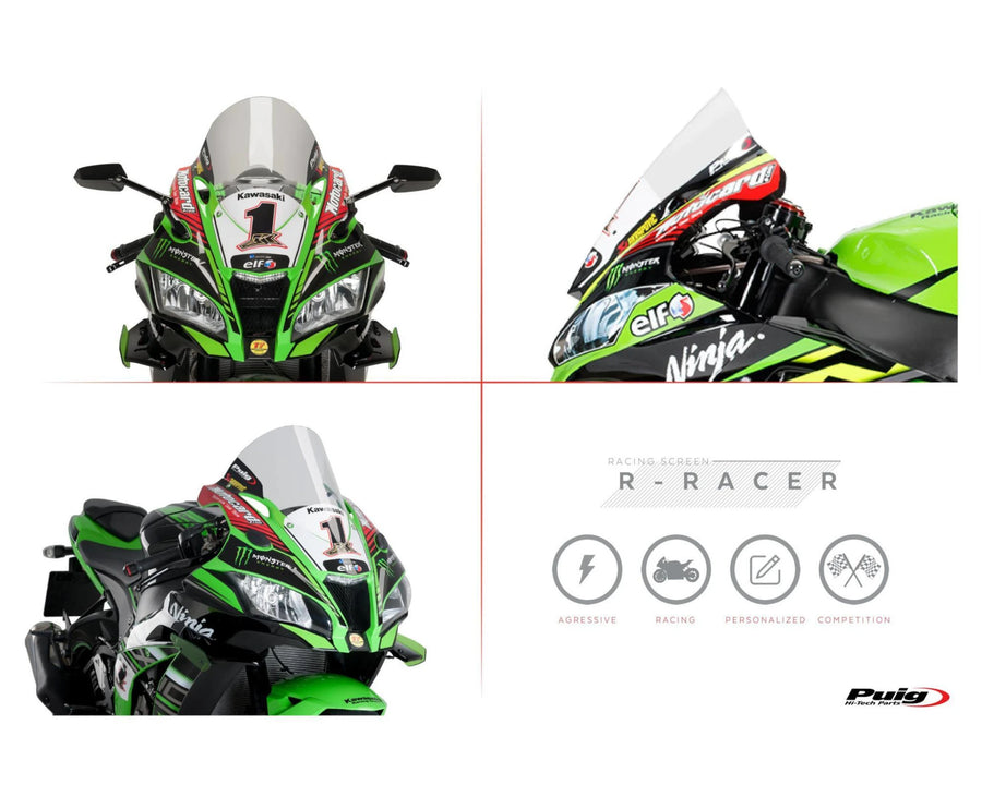 KAWASAKI ZX-10RR NINJA PERFORMANCE [2018] – R-Racer Screen – Tinted