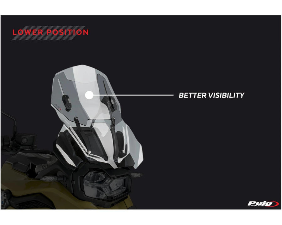BMW F 800 GS [2025] – Adjustable screen – Transparent
