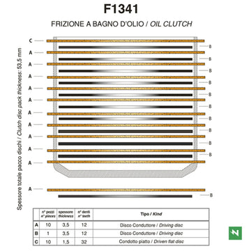 Hyperstrada 821 [NEWFREN] - Standard steel and friction disc clutch kit