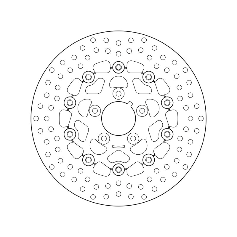 Harley Davidson Flstc [BREMBO] - Series Oro round floating brake disc