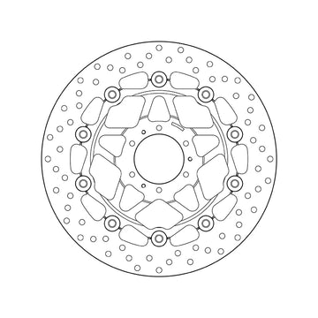 Honda Xl 1000 V Varadero Abs [BREMBO] - Series Oro round floating brake disc