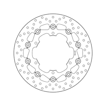 Yamaha Xvs 1100 Drag Star [BREMBO] - Series Oro round floating brake disc