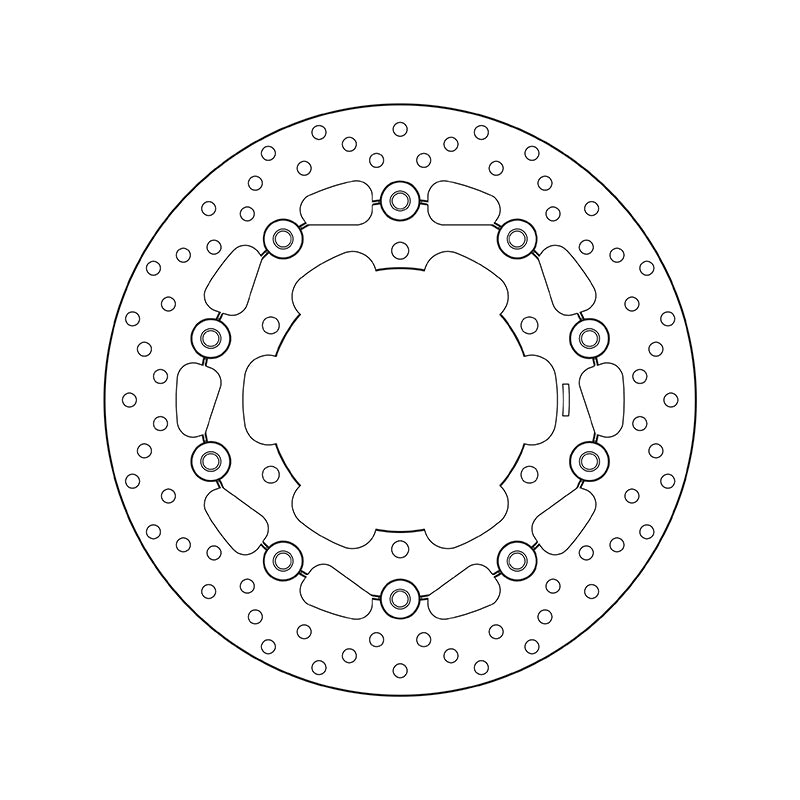Yamaha Yzf 600 [BREMBO] - Series Oro round floating brake disc