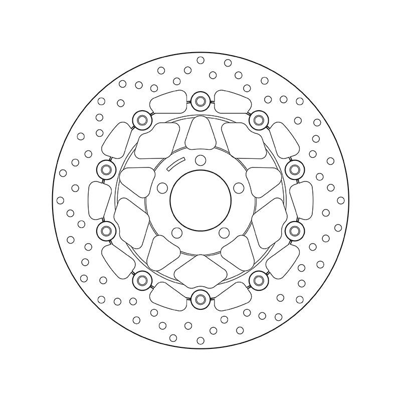 Kawasaki Zephyr 750 [BREMBO] - Series Oro round floating brake disc