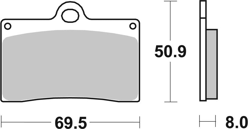 Cagiva Mito 125 [BREMBO] - Competition Carbon Ceramic Brake Pads - 07BB15RC