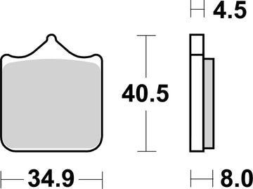 Triumph Speed ​​Twin [BREMBO] - Street Sintered Metal Brake Pads - 07BB33LA