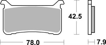 Honda Cmx 1100 Touring Rebel [BREMBO] - Competition Carbon Ceramic Brake Pads - 07HO63RC