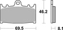 Kawasaki Zxr 750 [BREMBO] - Competition Carbon Ceramic Brake Pads - 07KA13RC
