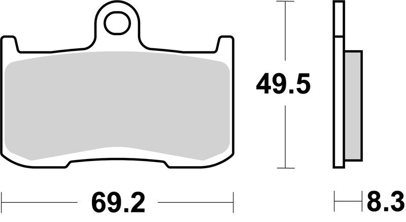 Suzuki Gsx 8S [BREMBO] - Competition Carbon Ceramic Brake Pads - 07KA23RC